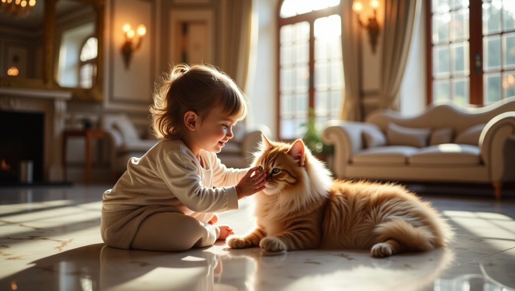 بهترین نژاد گربه برای کودکان